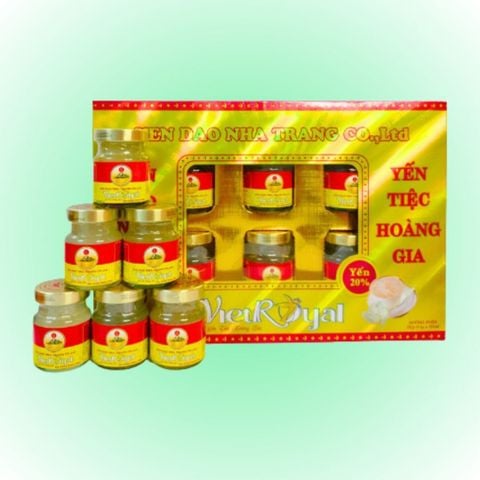  Hộp quà 6 hũ Yến sào đường phèn VietRoyal 70ml 