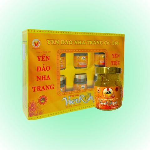  Hộp quà 6 hũ Yến sào đông trùng hạ thảo VietRoyal 70ml 