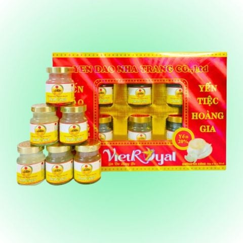  Hộp quà 6 hũ Yến sào đường ăn kiêng VietRoyal 70ml 