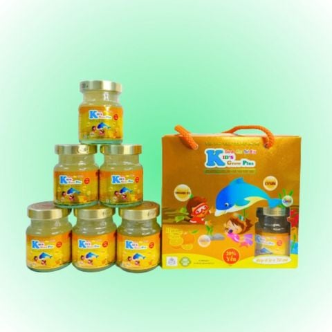  Hộp 6 hũ Yến sào trẻ em hương cam Kids Grow Plus 70ml 