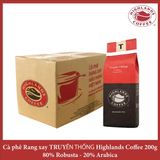  Thùng 12 gói Cà phê Rang xay Truyền thống Highlands Coffee 200g 