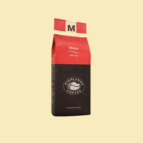  Cà phê Rang xay Moka Highlands Coffee 200g 