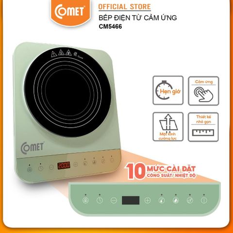  BẾP ĐIỆN TỪ CẢM ỨNG 2000W COMET CM5466 