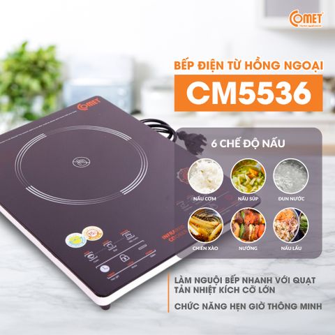  BẾP HỒNG NGOẠI CẢM ỨNG 2000W COMET CM5536 