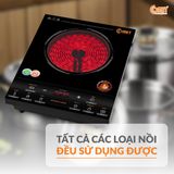  BẾP HỒNG NGOẠI CẢM ỨNG 2000W COMET CM5536 