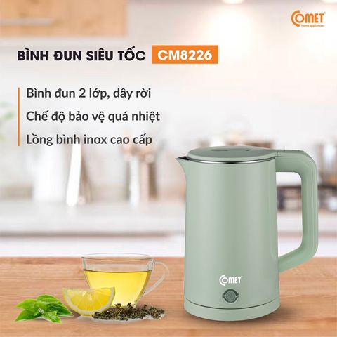  BÌNH ĐUN SIÊU TỐC 1,8L COMET CM8226 