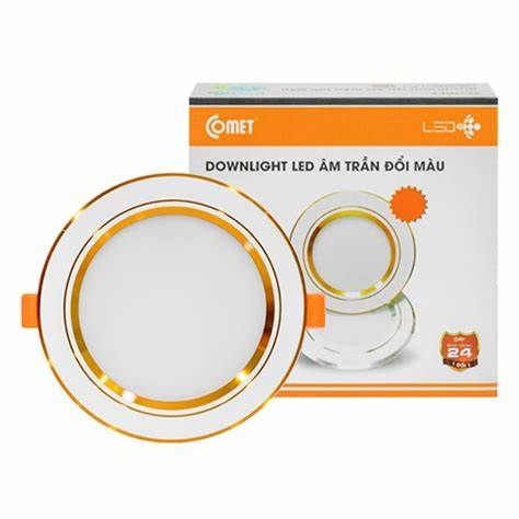  Đèn đèn Led Âm Trần Đổi Màu Siêu Mỏng Standard Comet 7W CD03M0070 