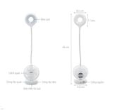  ĐÈN BÀN LED KIÊM QUẠT SẠC 4W COMET CT176W 