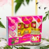 Hộp quà 6 hũ Yến Sen Collagen canxi  30% yến 70ml 