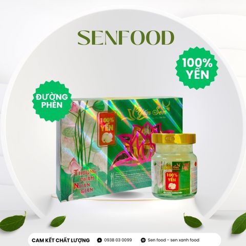  Hộp quà 6 hũ Yến Sen đường phèn 100% yến 