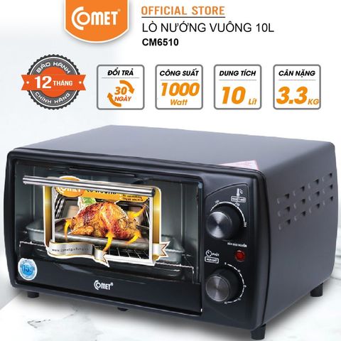  LÒ NƯỚNG VUÔNG 10L COMET CM6510 