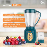  MÁY XAY SINH TỐ CỐI NHỰA KHÁNG VỠ 1,5L COMET CM9952 