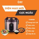  NỒI CƠM ĐIỆN NẮP GÀI 1.8L COMET CM8068NB 