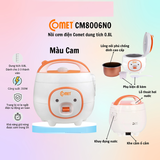  NỒI CƠM ĐIỆN 1.8L NẮP GÀI COMET CM8007 