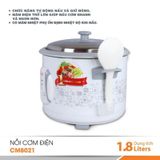  NỒI CƠM ĐIỆN NẮP RỜI 1.8L COMET CM8021 