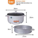  NỒI LẨU ĐIỆN 3.5L COMET CM7732 