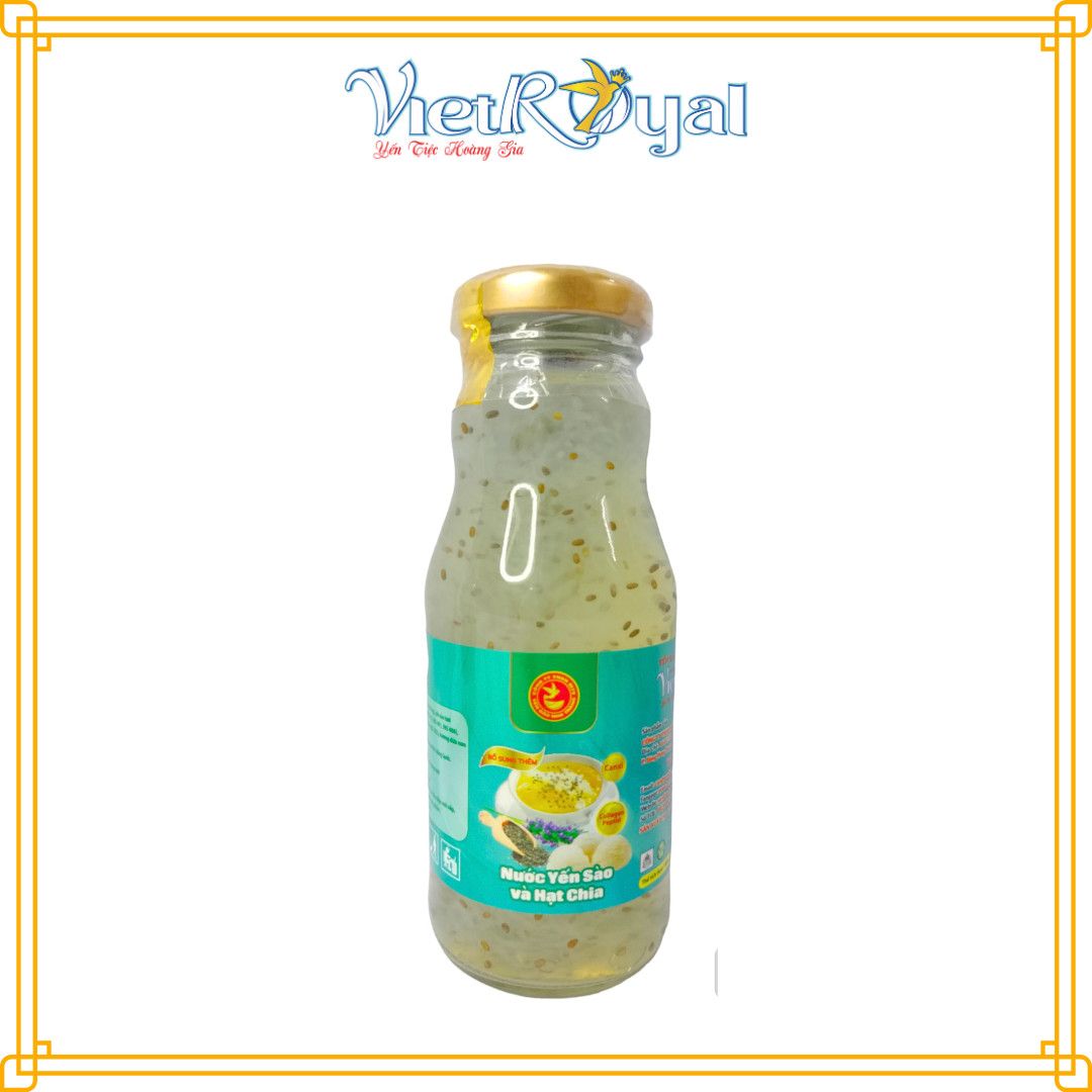  Lốc 6 chai Yến Sào và Hạt chia Viet Royal 180ml 