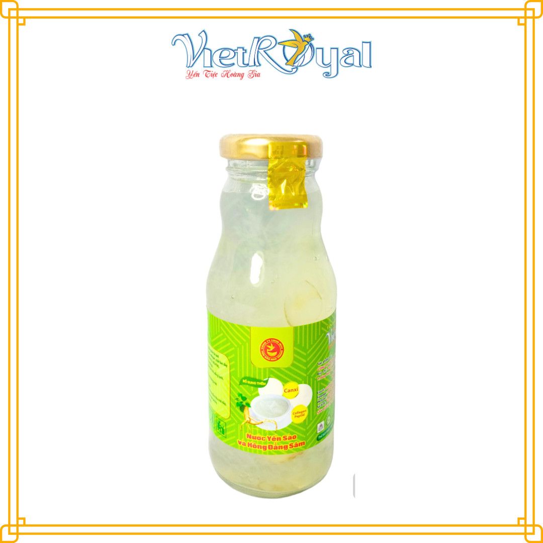  Lốc 6 chai Yến Sào và Hồng Đẳng Sâm Viet Royal 180ml 