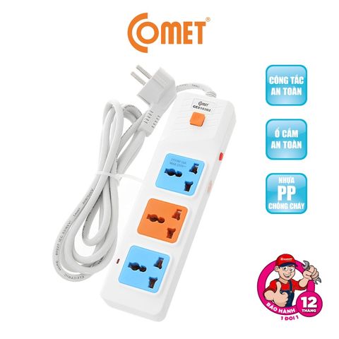  Ổ CẮM NỐI DÀI 2M CÓ CÔNG TẮC COMET CES10302 