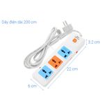  Ổ CẮM NỐI DÀI 2M CÓ CÔNG TẮC COMET CES10302 