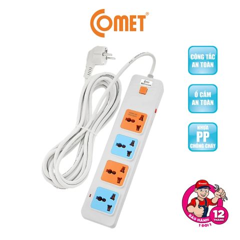  Ổ CẮM NỐI DÀI 5M CÓ CÔNG TẮC COMET CES10405 