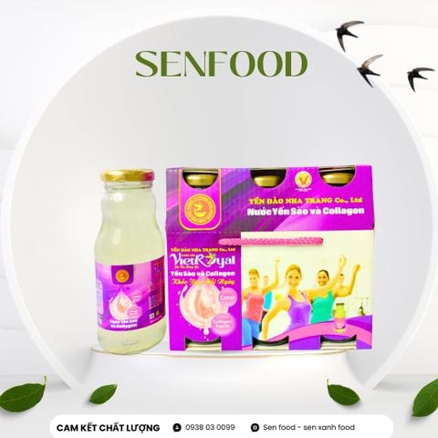  Lốc 6 chai Yến Sào Collagen Viet Royal 180ml 