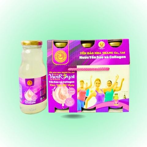  Lốc 6 chai Yến Sào Collagen Viet Royal 180ml 