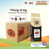  Thùng 12 Túi cà phê hạt Full City Roast Highlands Coffee 1kg 