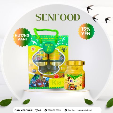  Hộp 4 hũ yến Sào trẻ em hương vani One a day 70ml 