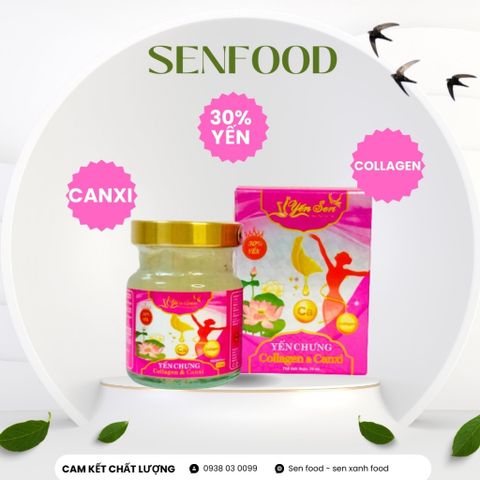  Yến Sen Collagen canxi 30% yến 70ml 