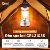  ĐÈN SẠC 20 BÓNG LED 0.5W COMET CRL3103S 