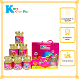  Hộp quà 6 hũ Yến sào trẻ em hương dâu Kids Grow Plus 70ml 