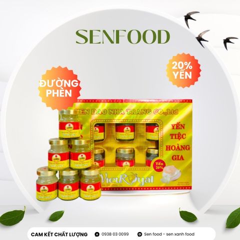  Hộp quà 6 hũ Yến sào đường phèn VietRoyal 70ml 