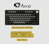  Bàn phím cơ AKKO PC75B Plus v2 Black&Gold (Multi-modes / Hotswap / RGB / Top mount) 