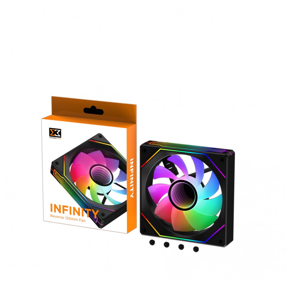 XIGMATEK INFINITY Reverse 120mm (EN44588) - RGB FIXED 