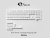  AKKO ASA Shine-Through Keycap set – White (Xuyên LED / ASA profile / 131 nút) 