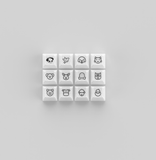  AKKO Clear Keycaps Set v2 – White (PC / ASA profile / 155 nút) 