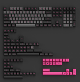  AKKO Keycap set – Black & Rose (PBT Double-Shot/ASA profile/197 nút) 