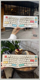  AKKO Keycap set – CREAM (PBT Double-Shot / MDA profile / 282 nút) 