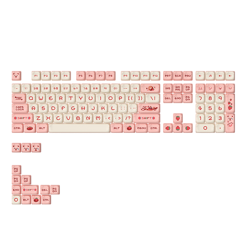  AKKO Keycap set – Dim Sum Bear (PBT Dye-subbed / OEM profile / 122 nút) 