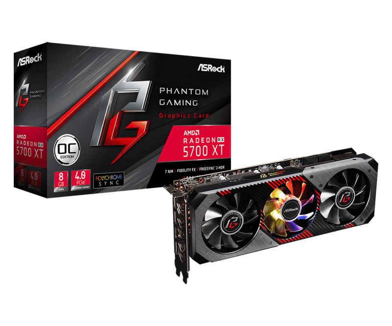  ASROCK RX5700 XT Phantom Gaming D 8G OC (RX5700XT PGD 8GO) 