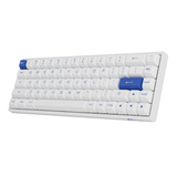  Bàn phím cơ AKKO 3068B Plus Blue on White (Bluetooth 5.0 / Wireless 2.4Ghz / Hotswap / Foam tiêu âm / AKKO CS Jelly Sw) 