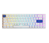 Bàn phím cơ AKKO 3068B Plus Blue on White (Bluetooth 5.0 / Wireless 2.4Ghz / Hotswap / Foam tiêu âm / AKKO CS Jelly Sw) 