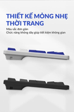  Phím chuột không dây AKKO MX108 (Bluetooth – 2.4Ghz – Black & Cyan / Blue on White) 