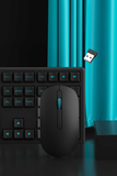  Phím chuột không dây AKKO MX108 (Bluetooth – 2.4Ghz – Black & Cyan / Blue on White) 