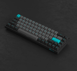  Bàn phím cơ AKKO 3068B Plus Black&Cyan (Bluetooth 5.0 / Wireless 2.4Ghz / Hotswap / Foam tiêu âm / AKKO CS Jelly Pink) 