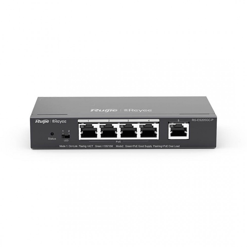  Switch Ruijie Reyee RG-ES205GC-P 5-Port Gigabit Smart POE 