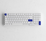  Bàn phím cơ AKKO 3098B Multi-modes Blue on White (Bluetooth 5.0 / Wireless 2.4Ghz / Hotswap / Foam tiêu âm / AKKO CS Jelly switch) 