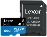  Thẻ nhớ Micro SDXC Lexar 64GB (LSDMI64GBB633A) 
