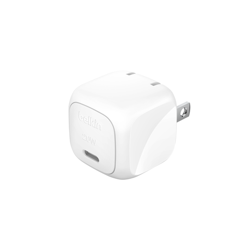  Adapter sạc nhanh 20W USB-C PD Wall Charger Belkin - Màu trắng (tương thích iPhone 17 Series) 